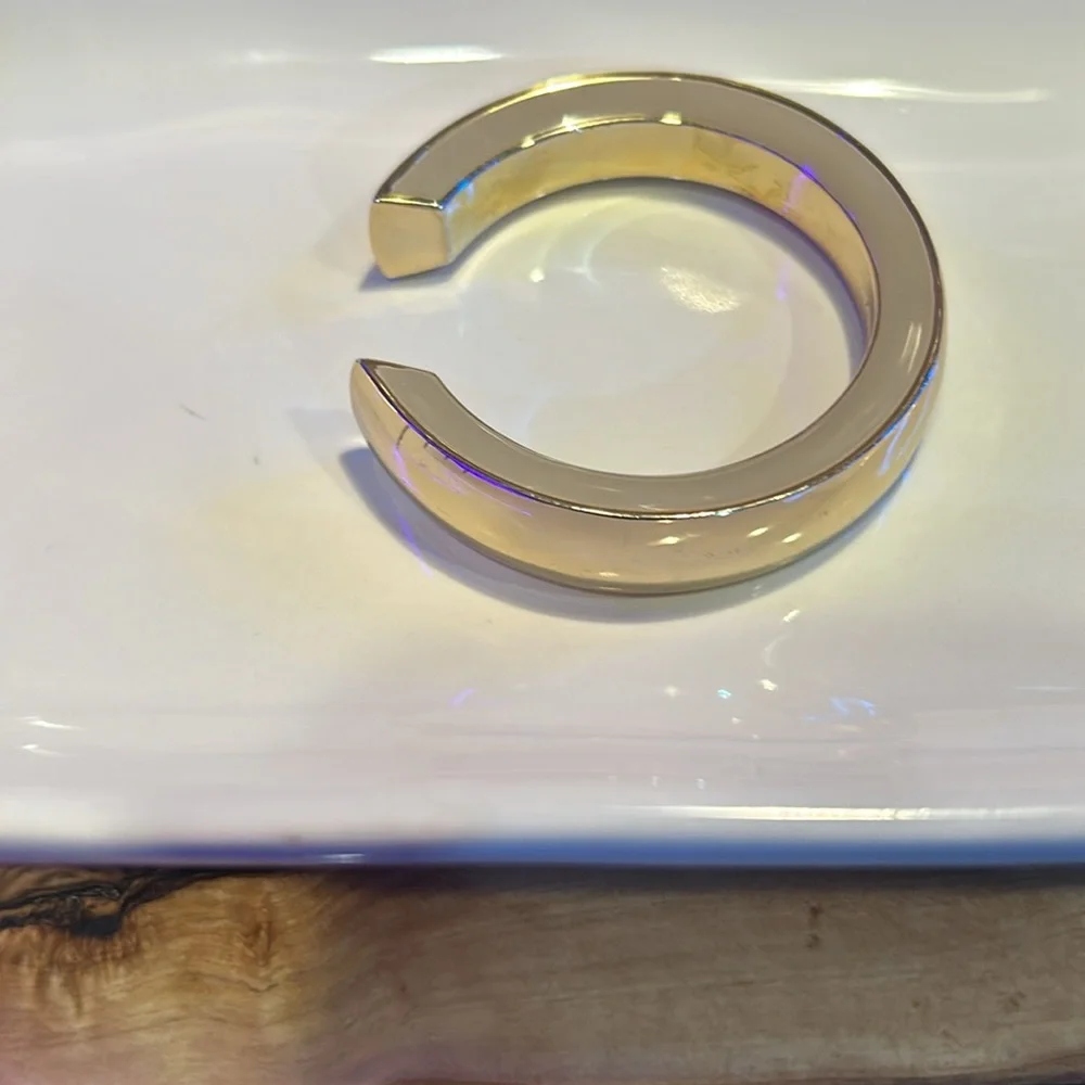 J. Crew Gold and pink Bracelet, 3”